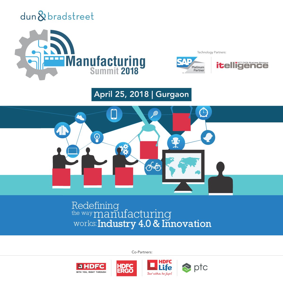 DNB_India's tweet photo. Stay tuned for updates on Dun & Bradstreet #DNBManufacturingSummit. The summit will highlight the change in the manufacturing industry & Innovations. #GrowWithDNB @HDFC_Bank @HDFCLIFE @PTC @SAPIndia https://t.co/U3QzrCzGUN