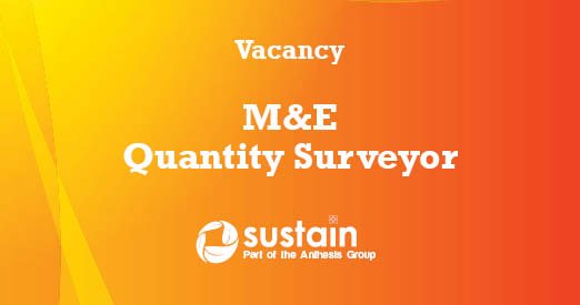 Sustain/Anthesis require an experienced M&amp;E Quantity Surveyor looking for a new challenge with fantastic career prospects bit.ly/2vu7CDX
