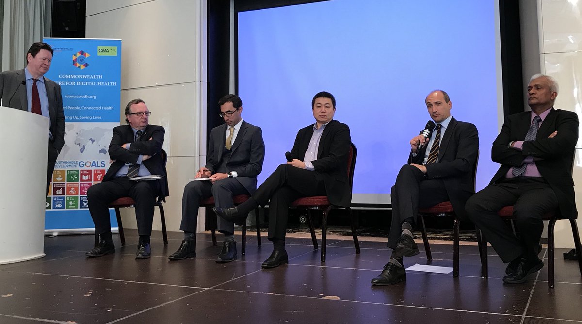 myamiha's tweet photo. @chrisfearne taking about the importance of digital health from a small island state perspective at the launch of the Commonwealth Centre for Digital Health @Commonwealth18 https://t.co/q6IgS6KA46