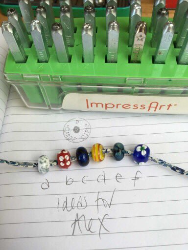 Starting my day making a piece with CARPE DIEM 💙 stamped on it !  What a perfect way to begin on this beautiful day ! #wearingmyscruffydogsilver #silversmith #buttonupwristwrap