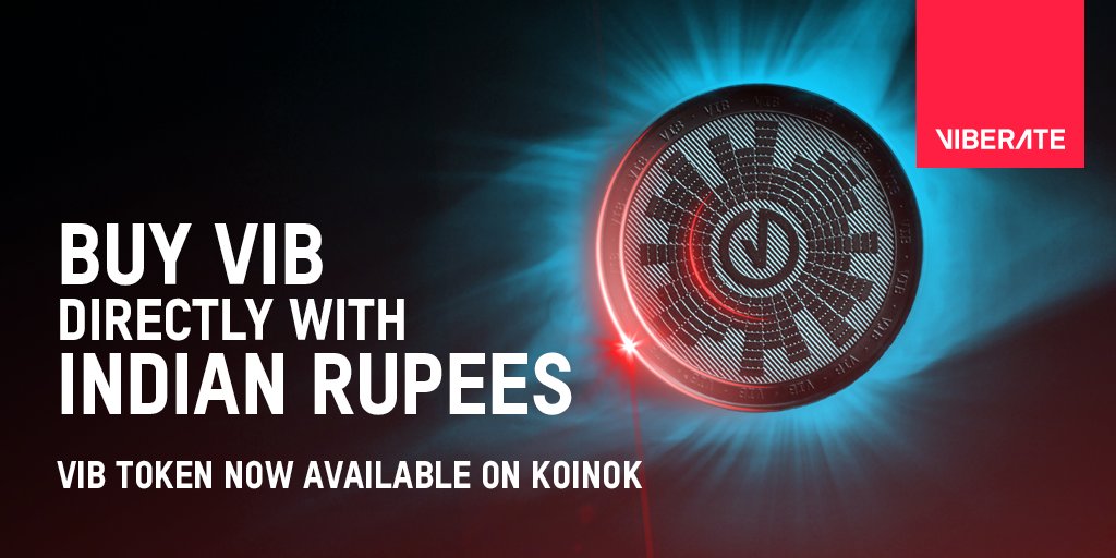 viberate's tweet photo. India, we’re here! 🇮🇳 You can now buy VIB directly with Indian Rupees! We’ve just partnered with @koinoktrade! It's simple, fast, secure and has low trading fees! Verify your identity and exchange one currency for the other: https://t.co/MnPP8FCmu0 https://t.co/uwgCcJzibt