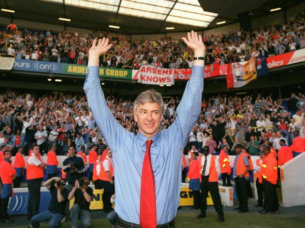 imguruprasad's tweet photo. Thank you to Arsène Wenger for giving me my warmest football memories. I will always be grateful to him for the Invincibles and for leading Arsenal to 3 PL titles and 7 FA Cups. #ThankYouArsène#OneArseneWenger https://t.co/1XZsn9nqwB