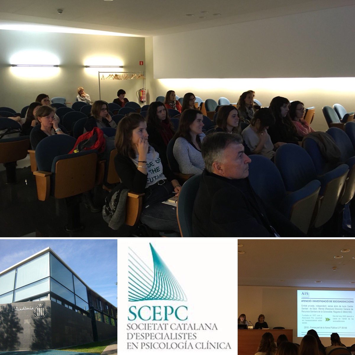 SCEPC_'s tweet photo. Avui s’està celebrant el Curs de Socioadiccions: altres formes de dependència, organitzat per #SCEPC a l’ACMCB.
Segueix-nos per propers cursos i activitats.
“SCEPC: Compromesos amb la formació; compromesos amb l’especialitat” https://t.co/3sXRV1DDSf