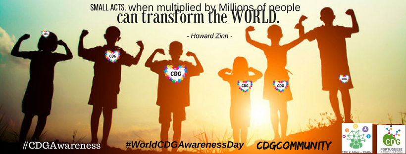 worldCDG's tweet photo. May 16th is #WorldCDGAwarenessDay!#CDGenetiCondition #CDGAwareness #Empowerment #CDGCommunity @UK_CDG @cdgsindrome @VJsapps @VirginieBF31 @SArduimBrasil @HealthSoc_ISPUP @scrisostomo1976 @Metab_ERN @DrPas84Ele @ataxiaandme @aneinternationa @AndradaCiuca @RareConnect @castrorakel https://t.co/y9WC5y3lKD