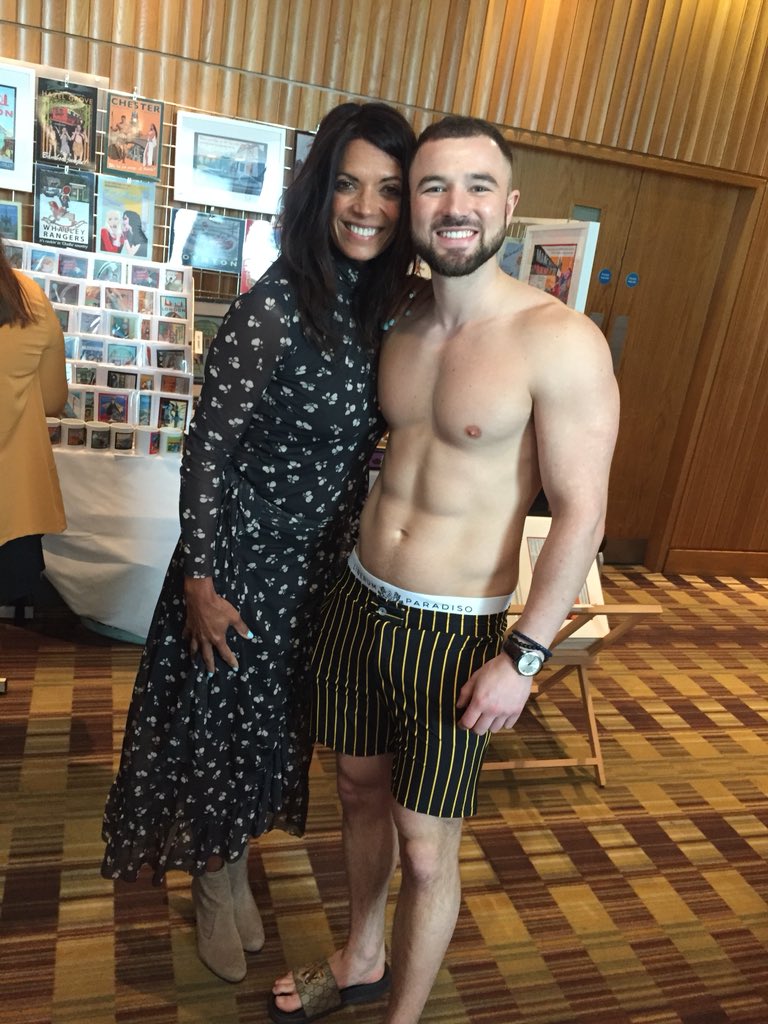 LiberumParadiso's tweet photo. Lovely to meet @JennyPowellTV at the @Beechwoodccc #throughthelookingglass event @HiltonMCR - every pair of LPs sold today we’ll donate £5 to the charity #AlexanderCollection https://t.co/gwF7uy51Ne