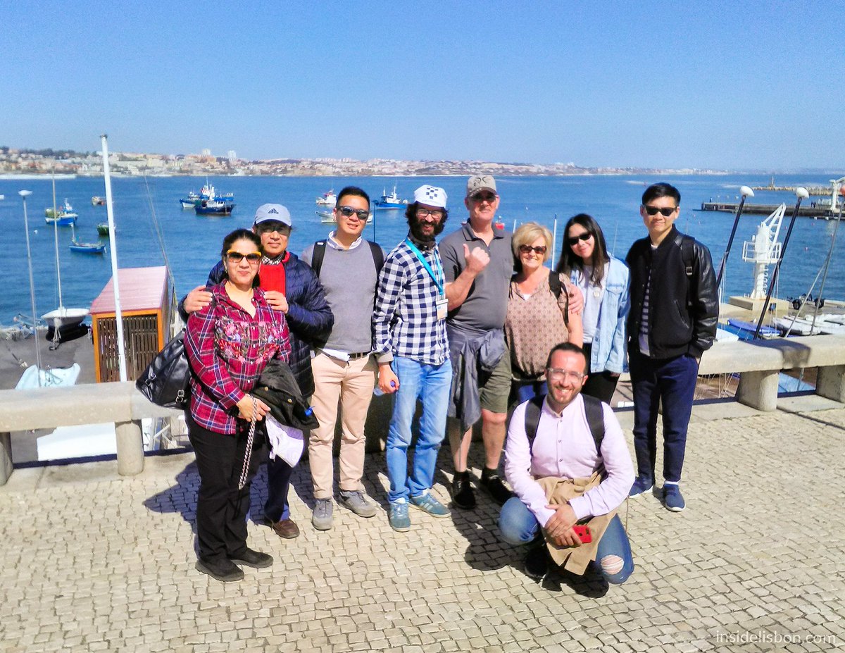 InsideLisbon's tweet photo. It has been a sunny week! Here's our guide Pedro with his group at Cascais, during the Sintra Cascais &amp; Estoril Daytrip - https://t.co/Ma2OPYZzOC __
#cascais #insidelisbon #insidelisbontours #lisbon #tours #tourism #portugal #toursinlisbon #summervibes #wanderlust  #discover https://t.co/G2dOgXfrmy