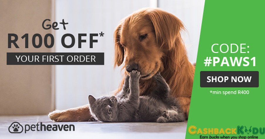 CashbackKudu's tweet photo. Spoil the other love in your life with some treats &amp; toys! 🐾 One click is all is takes to get 4.5% cash back from @PetHeavenSA. 🐕 >> https://t.co/BBh5sSaiQ7 https://t.co/UgmHdkHOf3