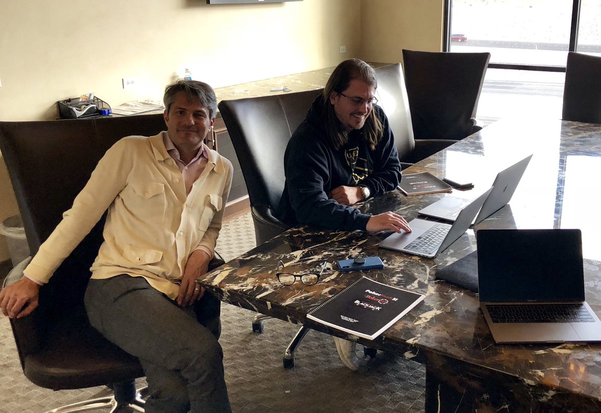 phil_hellmuth's tweet photo. Pics of the “House Negreanu built,” but I did make the down payment!  My agent @Balsbaugh’s office.  1st pic w @JD_Sully, 2nd pic Bob Soderstrom and @JedidiahJewell #DanielBuiltIt @RealKidPoker #DownPaymentByPH https://t.co/ZeaTOPjetQ