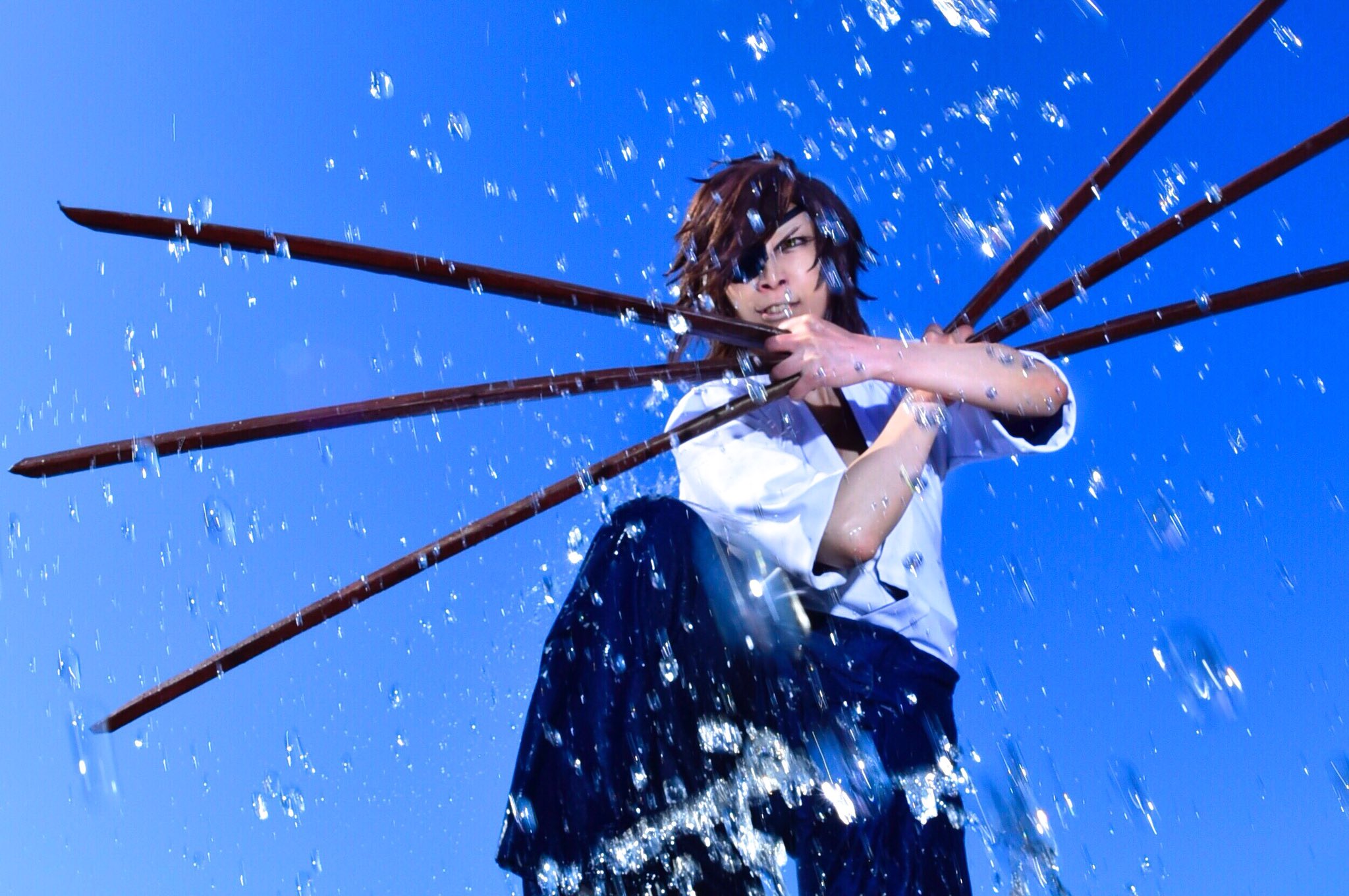 Noriyukiworks 海でダイナミックな修行の伊達政宗 特別衣装 袴 木刀ver ง ﾛ ง Dynamic Training Of Masamune In Hakama Ver 伊達政宗 Datemasamune Mk Br29 撮影 Photo Nananon777 アシスト Assist Akkkanee001 Basara Capcom