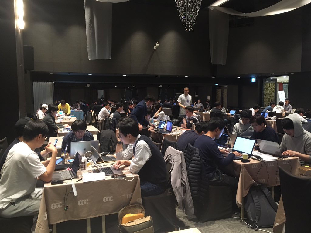 gnosis_'s tweet photo. #ECTAsia over 100 people are currently hacking in #Seoul on integrations of prediction markets, DAOs, decentralized fund of funds, state channels and stable Korean Wons - many of them are using several different projects' open source code. Together the Ethereum community can grow https://t.co/xIe2Y0auWw
