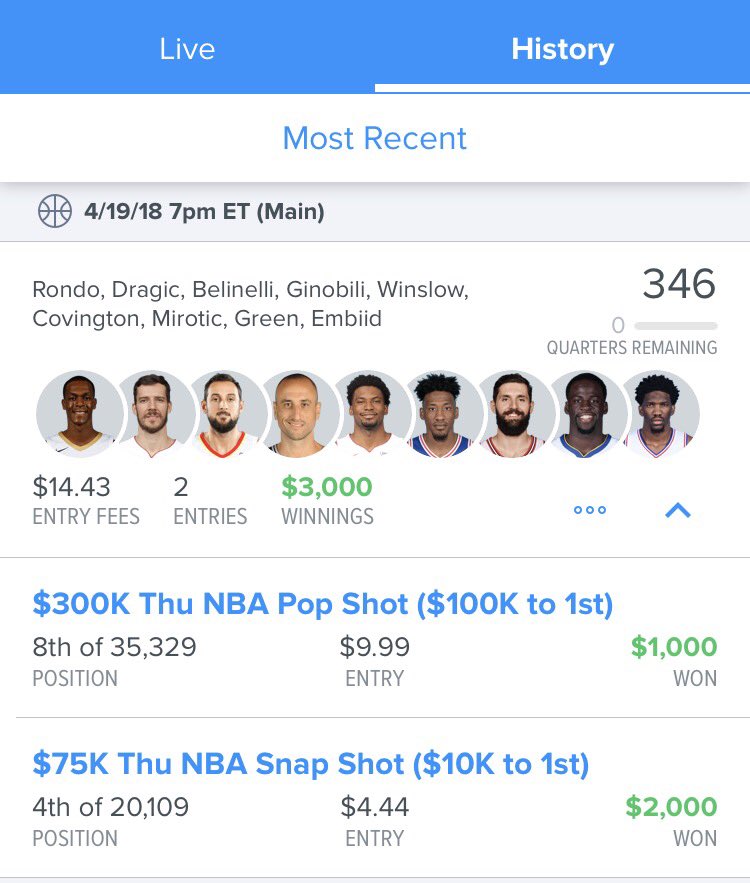 mac_attacked's tweet photo. Haven't really been playing much but turned $13 into $3,000... if only I had wade instead of gino https://t.co/3YFIXx0Zwo
