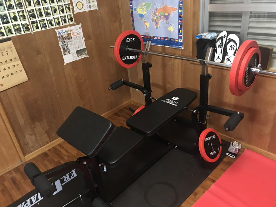 ファイティングロード バーベル 90kgセット プレート+インク