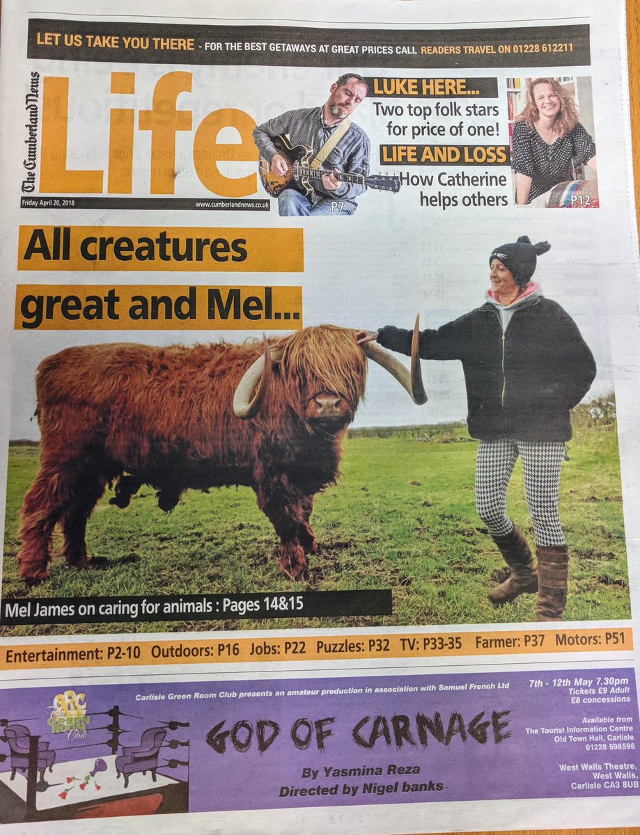 Get the latest copy of #LIFE in #TheCumberlandNews 😀 #Cumbria