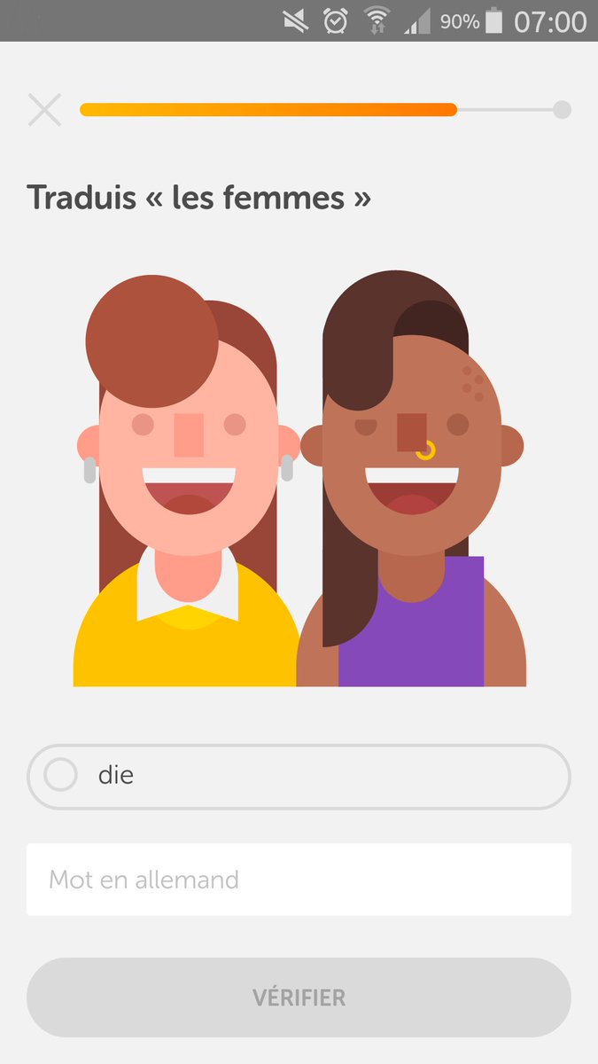 LuvTheySay's tweet photo. @duolingo thank you for presenting images like this one. 😊✌
#diversity #inclusion #diefrauen #lesfemmes https://t.co/kJZzMTdkY3