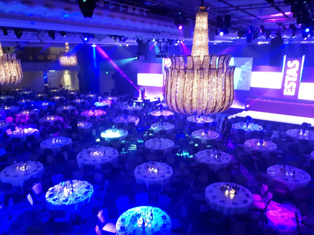 So we have arrived at the ESTAS in London. Fingers crossed for Webber success #webbers #awardwinning