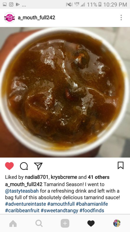 Breaking news !!!!!!! Our new tamarind sauce is a smash hit!!!! Come get yours while supplies last.. only at Tasty Teas!!😁 #SoTasty