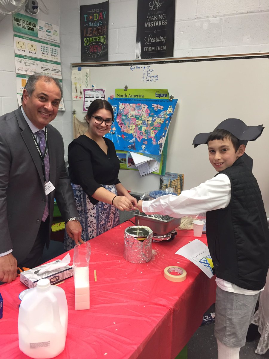 GrabowskiC's tweet photo. Thank you Hazlet Administrators for going back in time with us at Colonial Day at MRS! @MRSroadrunners @JosephAnnibale @DrRidleyHazlet @SchwarzHeather @HazletMathSup @HazletProud @FRSNewJersey #applefritters #candledipping https://t.co/aCSsncj3EC