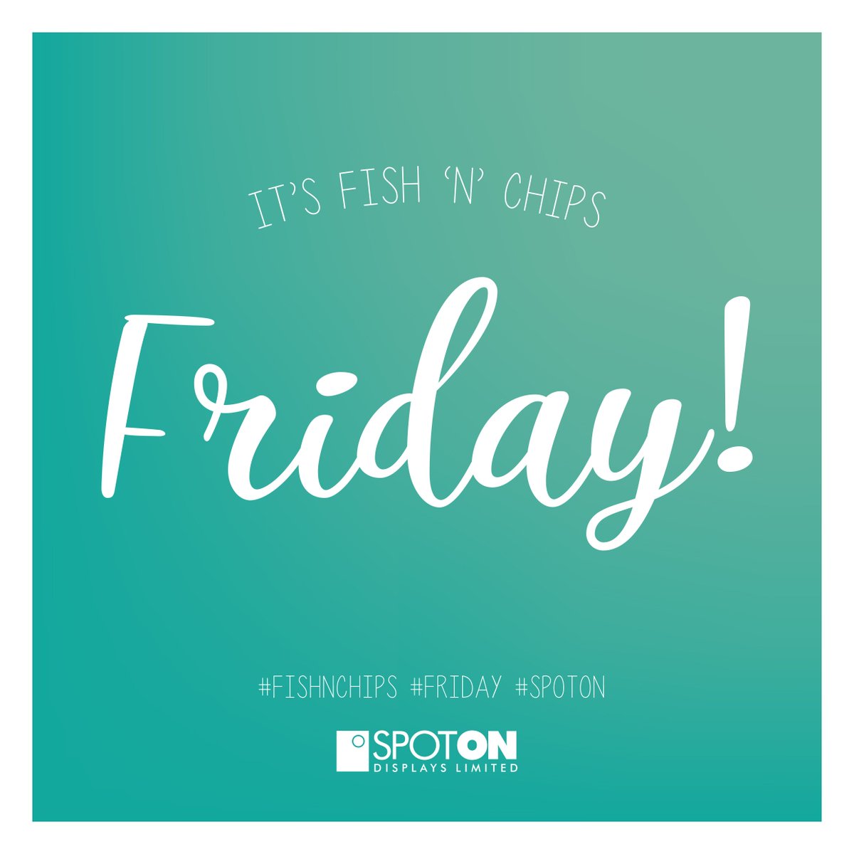 The sun is shining, it's Friday and the Fish 'n' Chips are on their way! YAY! 

#summer #sunshine #fishnchips #FridayFeeling #Friyay #Friday #spoton #bigprintismint #fish #ChipShopChips #mushypeas #yay