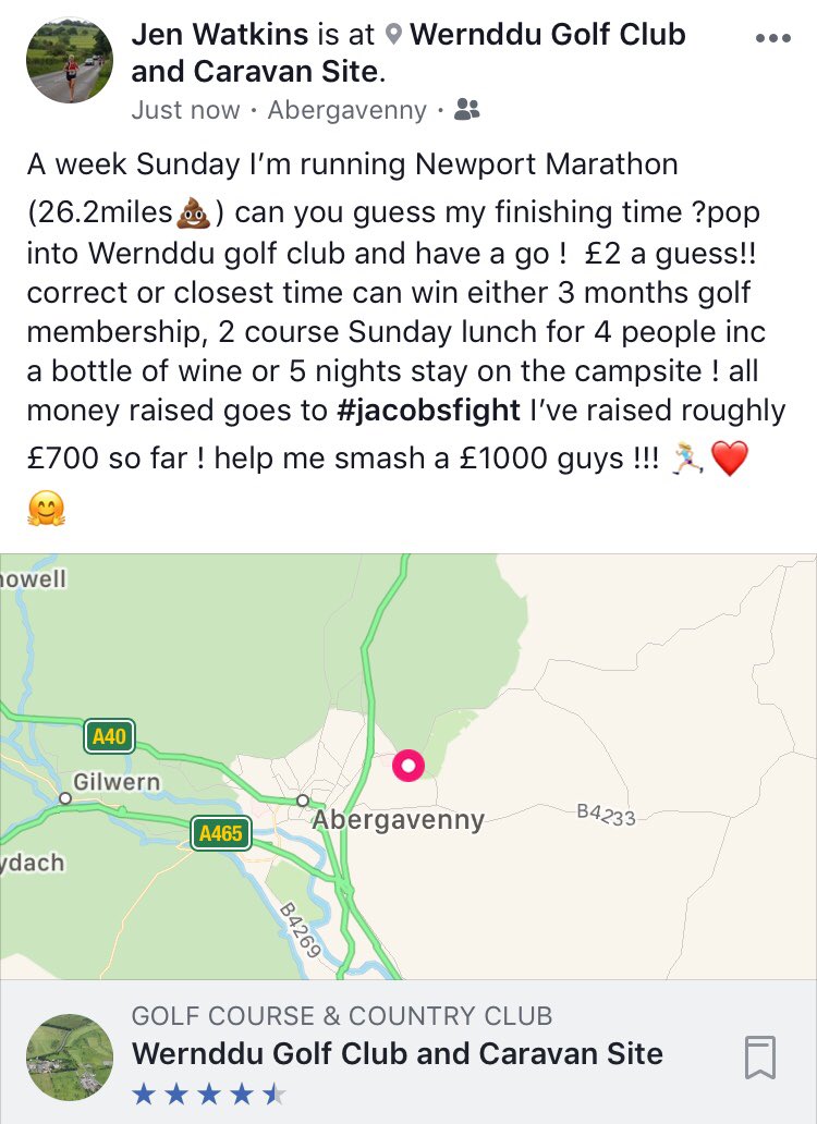 JennyyPiee's tweet photo. Do your thing twitter !!  @WerndduGolfClub #RT #jacobsfight #fundraising #win #Newport262 https://t.co/XJrMKrcYLF