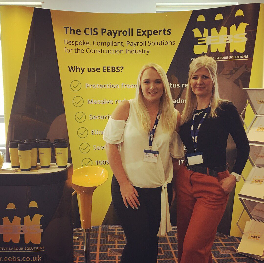 EEBS_CISPayroll's tweet image. EEBS CIS payroll team at the FMB’s annual conference today in Windsor #networking #cispayroll #compliance #SMEs