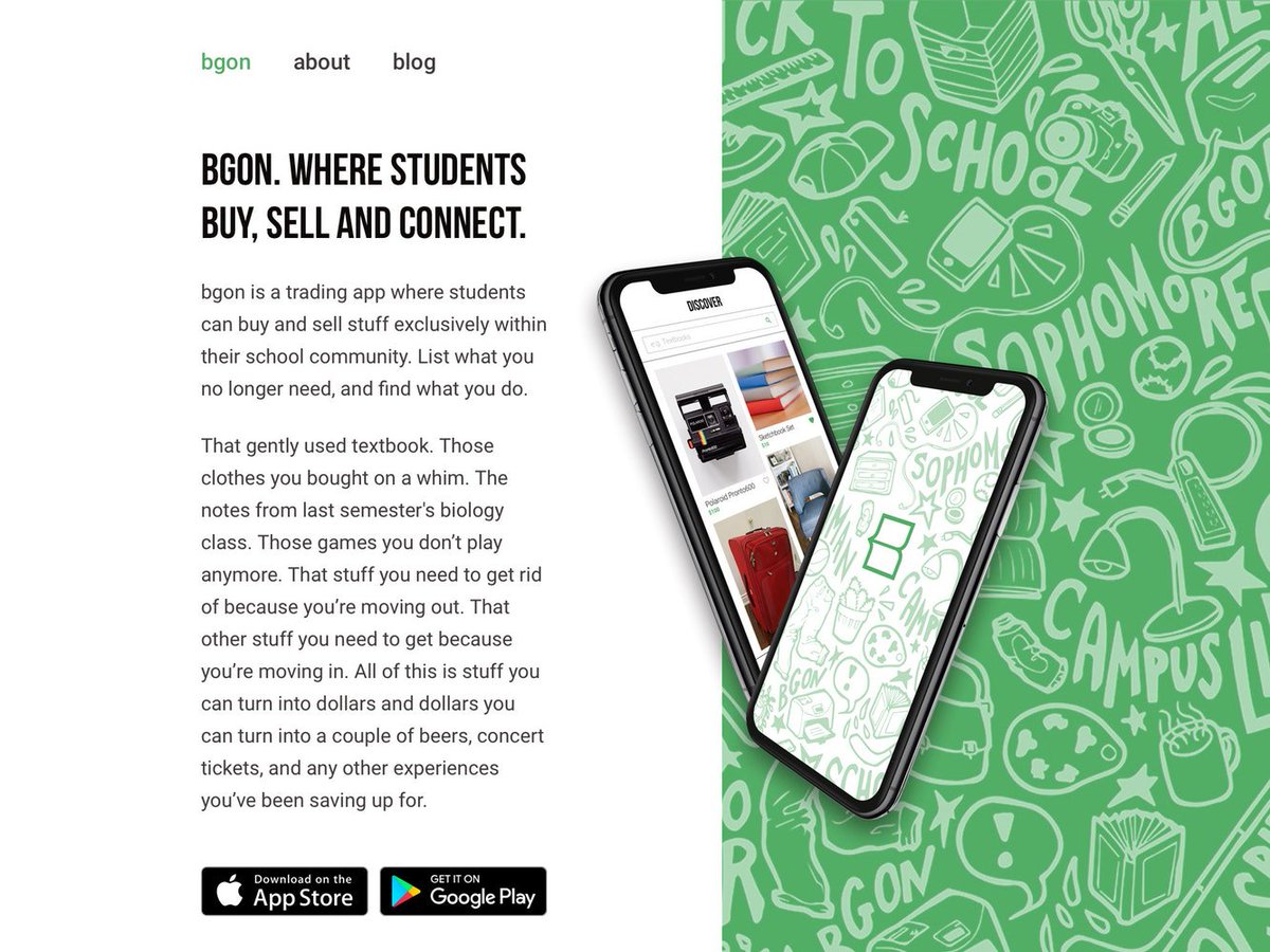 BetaList's tweet photo. bgon: Buy and sell exclusively within your university community

https://t.co/PXs6ieqsXv https://t.co/S3hn070ut4