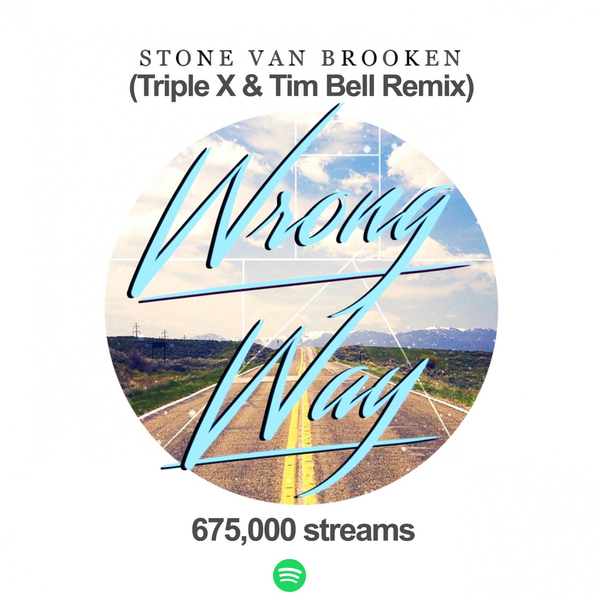 TimBellmusic's tweet photo. 675,000 Streams for Wrong Way ! This is just exciting! Thank you !!! #spotify #music #love #top100 #hit #deephouse #house https://t.co/KvkcsUHkPv