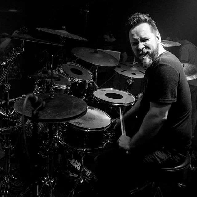 mmzofficial's tweet photo. Doug at the #drumkit... prepping to #slay!! #Fire
.
.
.
.
.
.
.
#music #musician #rock #progrock #rush #rushband #album #song #songwriter #milemarkerzero #mmz #thefifthrow #recording #record #newrecord @meinlcymbals @gibraltarhardware #drums #drummer #liveshow #blackandwhite… https://t.co/BRzhhsAf1l