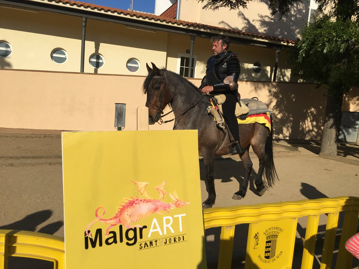 ajmalgrat's tweet photo. MalgrART 2018 🌹📚🐉
El cavaller Sant Jordi cerca el drac pels carrers del poble de 9 h a 13 h.

#malgratdemar #malgrART18 #StJordi2018 https://t.co/cBhJfxuF1K