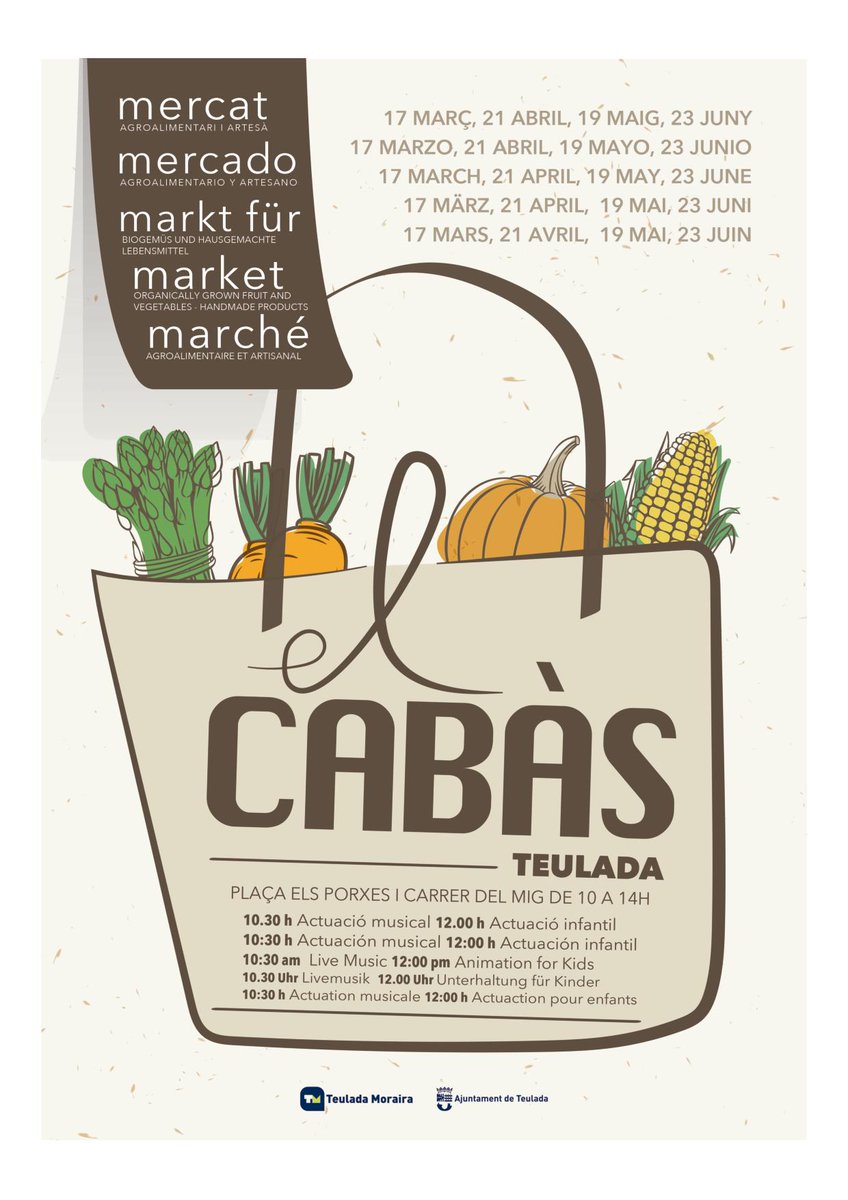 myteulada's tweet photo. “EL CABÀS” – FARMER´S MARKET https://t.co/H3ez1Ma4nn