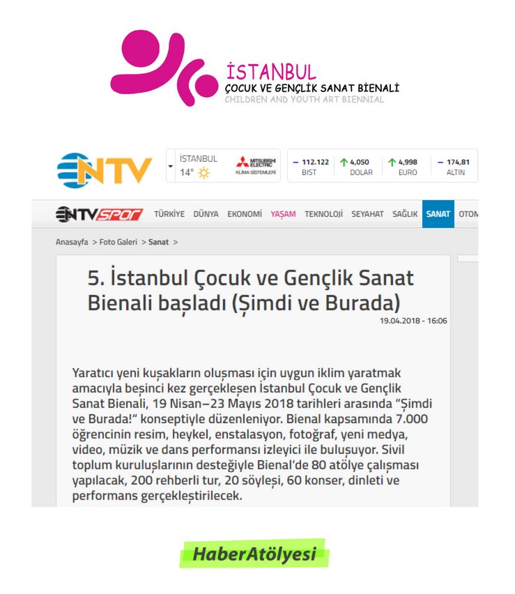 HbrAtlys's tweet photo. Gönüllü medya iletişim hizmeti verdiğimiz 'İstanbul Çocuk ve Gençlik Sanat Bienali' Habertürk, NTV, mynet, dijital platformlarında @istanbulbienal @Haberturk @mynet @ntv #turkey #türkiye #istanbul #cocuk #genclik #sanat #art #bienal #19Nisan #23Mayıs #ŞİMDİveBURADA https://t.co/uLIVIbclt8