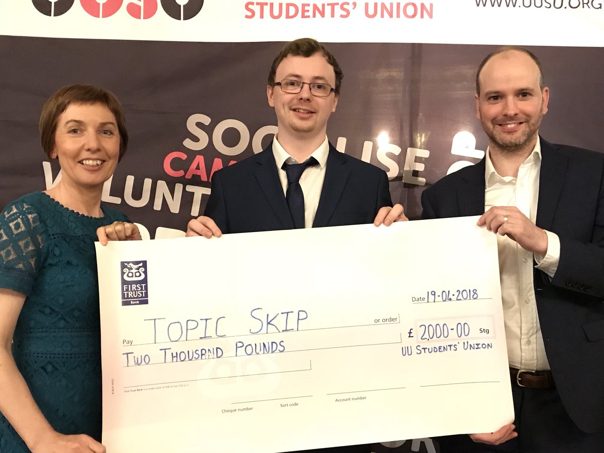 uuenterprisehub's tweet photo. And the winner is... @topicskip thanks to everyone who took part in @uusu Shark Tank this year. Congratulations Maurice on your win.  #enterprise #startup #competition https://t.co/KkFVZJo3Au