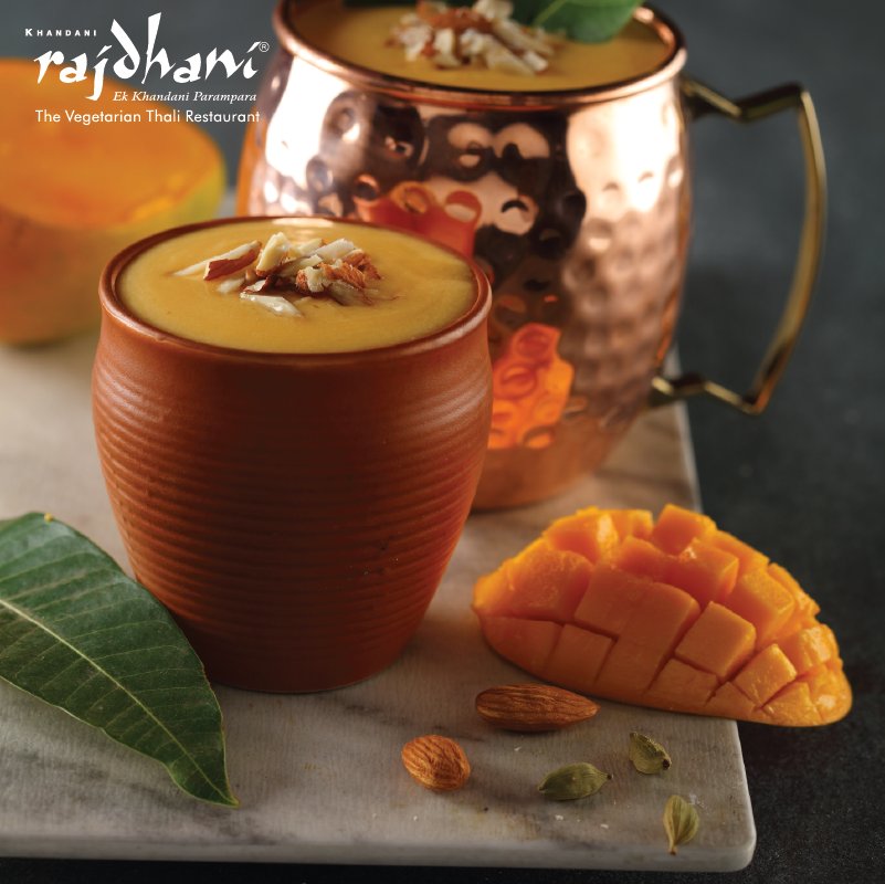 Rajdhani_Thali's tweet photo. Make the smart choice this summer, step indoors and have a sip of our refreshingly #Aamlicious Mango Lassi.

#Rajdhani #KhandaaniRajdhani #OnlyAtRajdhani #Aamlicious2018 #Aamlicious https://t.co/wyNtR5HK4L