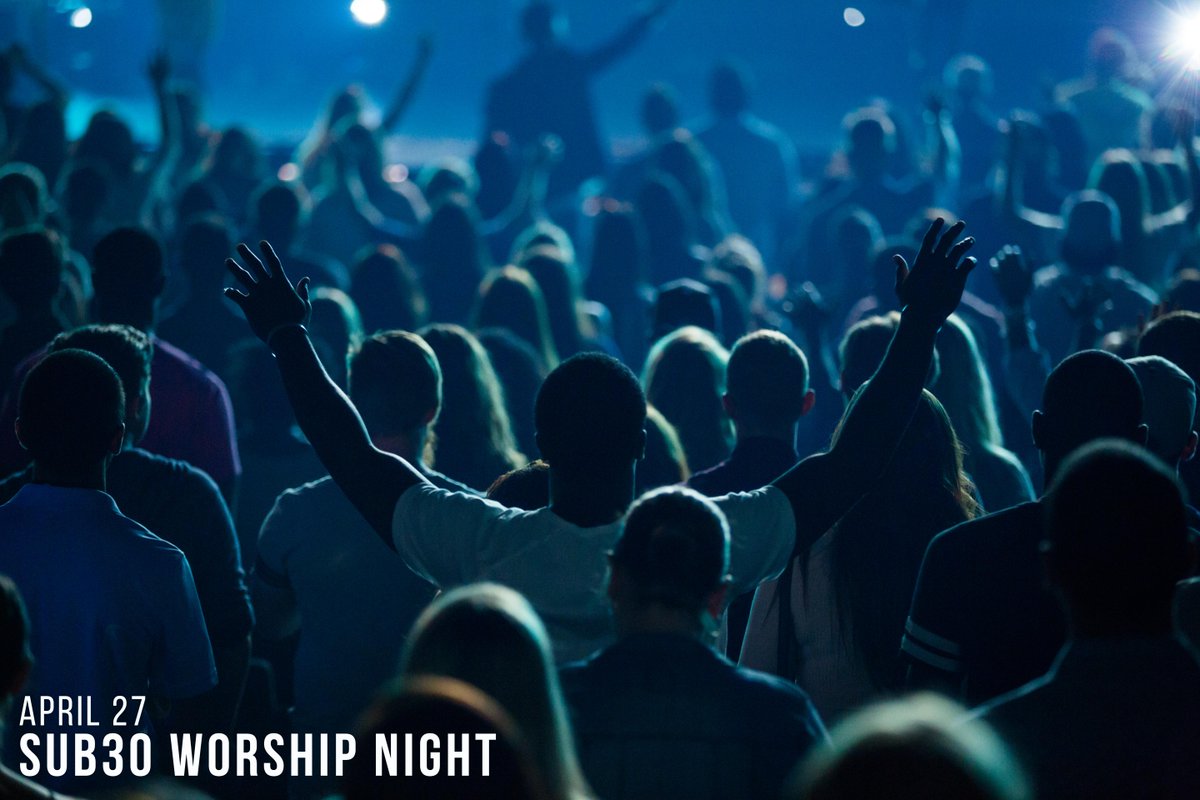 celebration_org's tweet photo. Sub30 is having a Worship Night next Friday! Make plans to be there and invite a friend. #Sub30Family #Awakening2018 #Revival #Jacksonville
-----
FRIDAY, APRIL 27 // MIDTOWN // 7PM https://t.co/0eAfLSWumg
