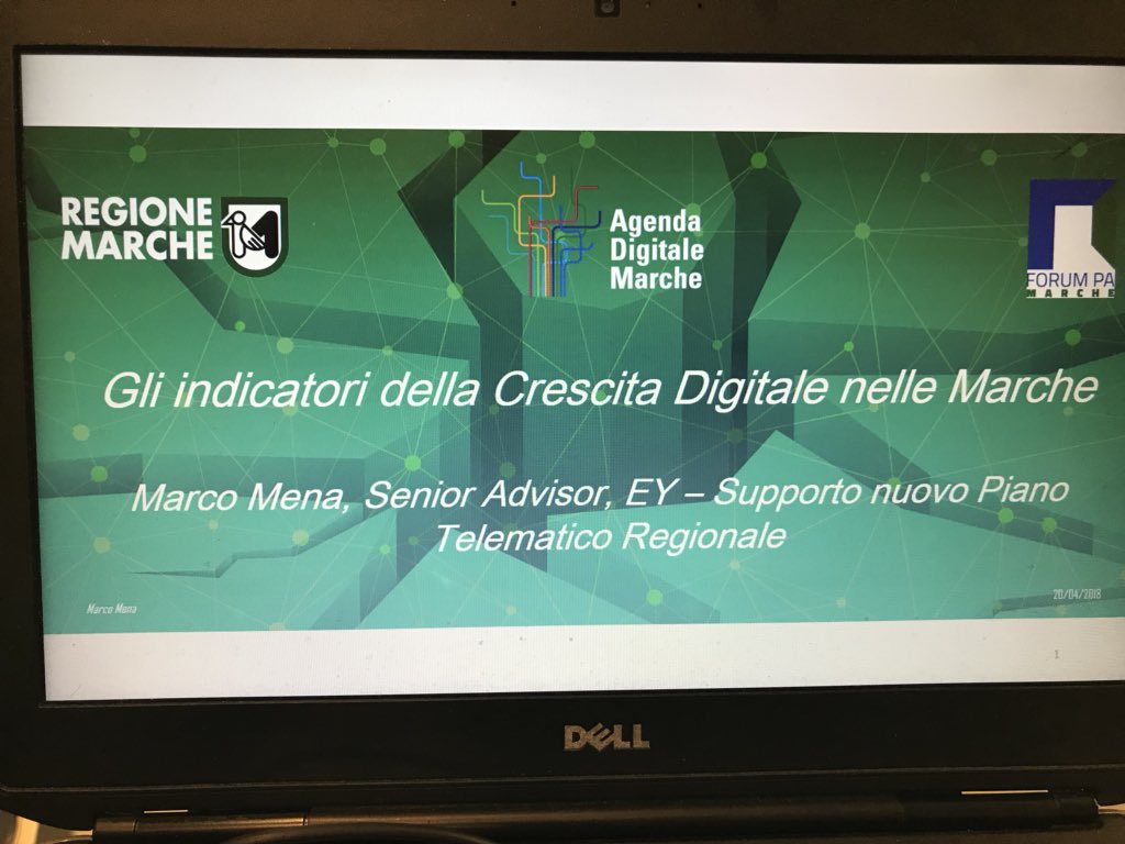 Marco_Mena33's tweet photo. DESI regionale e @SmartCityIndex per leggere il territorio e capire da dove iniziare a ricostruire la Regione digitale post-sisma con @RegioneMarcheIT . @EY_Italy a #forumpamarche. https://t.co/l5Z9u0kReq
