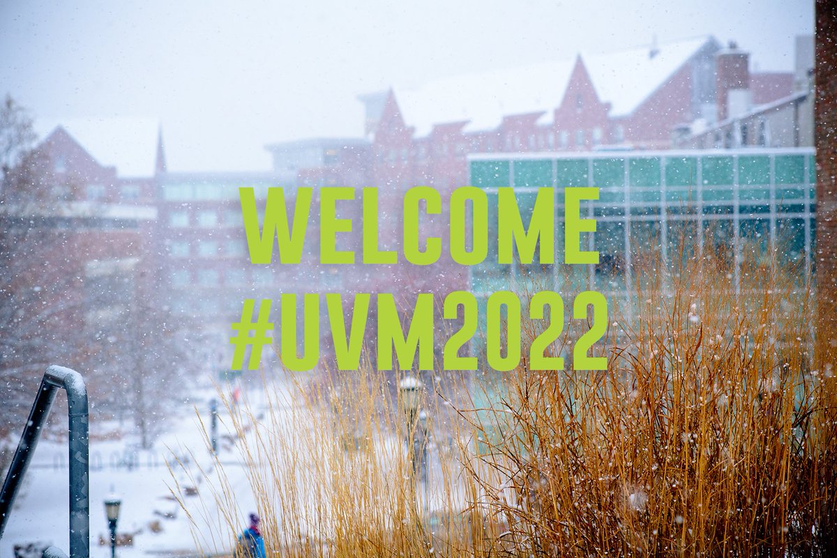 uvmvermont's tweet photo. We like to think of this morning's snow as natural confetti, celebrating #UVM2022 visitors 🎉 Welcome to campus, Admitted Students and Families! https://t.co/Ge4W71kVwP