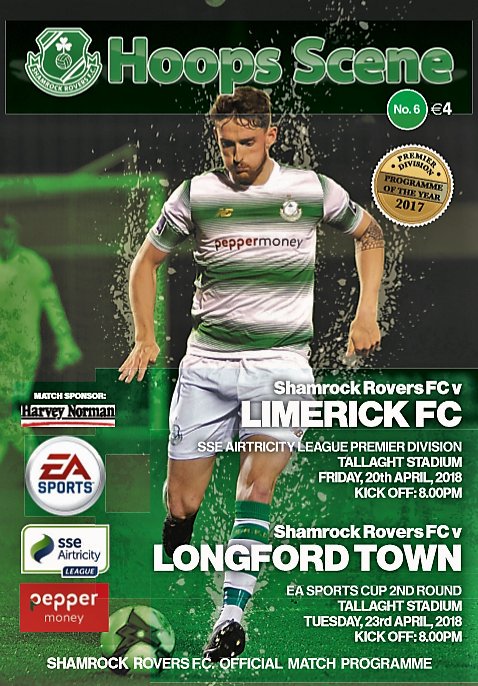ShamrockRovers's tweet photo. Tonight's Hoops Scene featuring @leezergrace17 on the cover #ProgrammeoftheYear https://t.co/pIFveN4Uj5