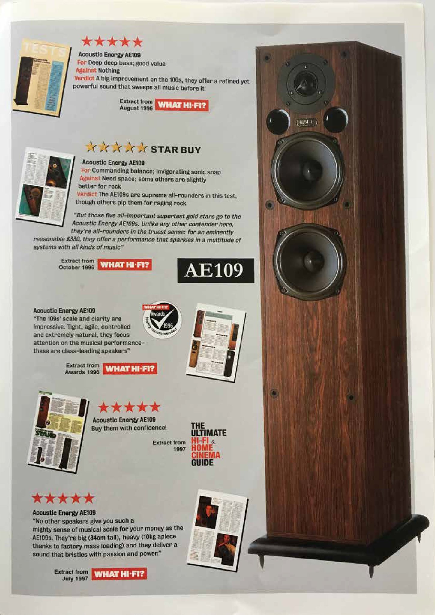 acoustic energy ae109 reviews