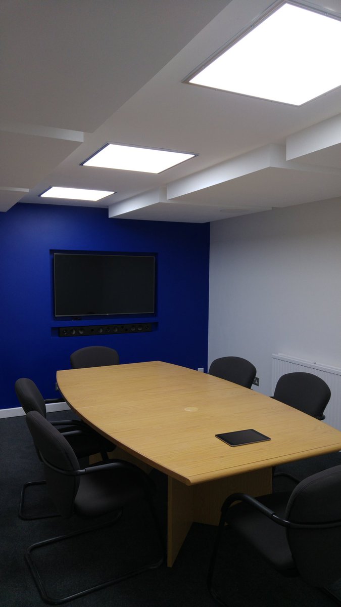 The new <a href="/RedlineSoundUK/">Redline Scotland Ltd</a> meeting / demo room featuring <a href="/amina_speakers/">Amina. Immersive sound at it's very best.</a>. 20 speakers in total in the ceiling. Just got to add some artwork on 2 walls and we're done.