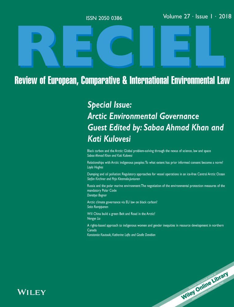 RECIEL (@recieljournal) on Twitter photo New RECIEL issue on #Arctic environmental governance, guest edited by <a href="/sabaaahmadkhan/">Sabaa A. Khan صبا اŘŮ…ŘŻ خان</a> & <a href="/KatiKulovesi/">Kati Kulovesi</a> (@uefcceel) is out NOW! w/ articles on #China #EU #Russia #IndigenousPeoples #SLCPs & more! buff.ly/2qMhN1P <a href="/DorottyaBognar/">Dorottya Bognar</a> @NengyeLiu <a href="/seita_r/">Seita Vesa</a> <a href="/KKoutouki/">Konstantia Koutouki</a> <a href="/katherinelofts/">Katherine Lofts</a> New RECIEL issue on #Arctic environmental governance, guest edited by <a href="/sabaaahmadkhan/">Sabaa A. Khan صبا اŘŮ…ŘŻ خان</a> & <a href="/KatiKulovesi/">Kati Kulovesi</a> (@uefcceel) is out NOW! w/ articles on #China #EU #Russia #IndigenousPeoples #SLCPs & more! buff.ly/2qMhN1P <a href="/DorottyaBognar/">Dorottya Bognar</a> @NengyeLiu <a href="/seita_r/">Seita Vesa</a> <a href="/KKoutouki/">Konstantia Koutouki</a> <a href="/katherinelofts/">Katherine Lofts</a>