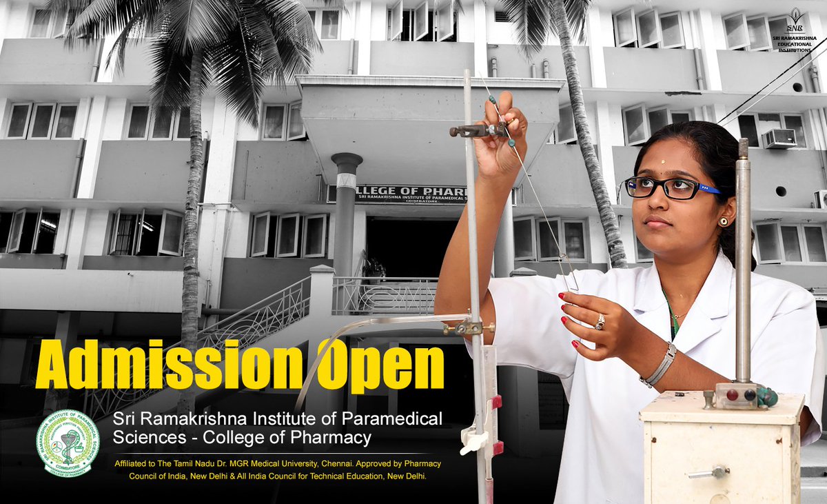 Would you like to join a Pharmacy college dedicated to accelerated researches & drug discoveries?Join SRIPMS College of Pharmacy #BestPharmacyCollege #Pharmaceuticals #pharmacare #PharmacyCollege #Pharmacology #PharmaceuticalAnalysis #PharmaceuticalManufacturing #ClinicalPharmacy