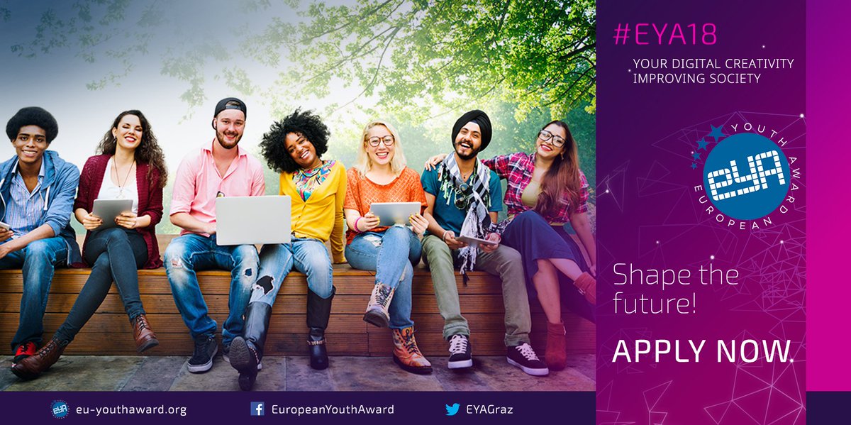 EYAgraz's tweet photo. Our society and our living environment change faster than most people can adopt. There is an Award for #digitalsolutions that actually help people. It's called European Youth Award #EYA18 – you can #apply! Learn more https://t.co/mGqXJBEgwP #Award #changemakers #socialbusiness https://t.co/nNXdHR1SoG