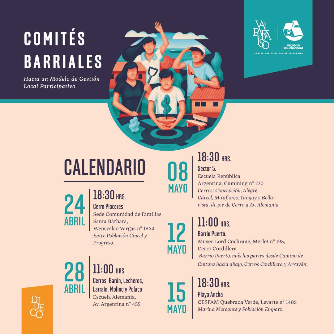 Muni Valparaiso On Twitter Compartimos Calendario De Realizacion