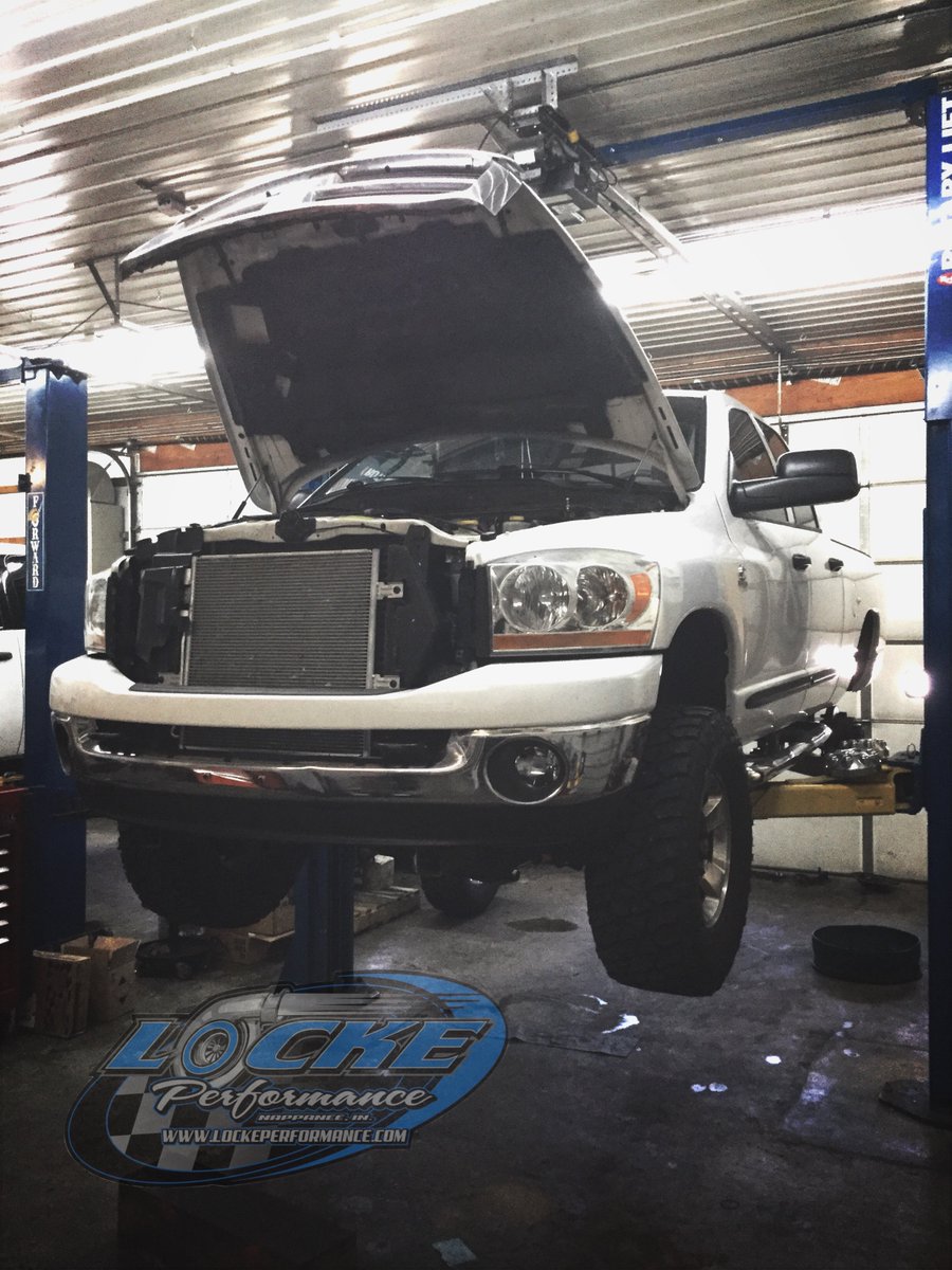 lockeautodiesel's tweet photo. Getting this clean 2006 Cummins ready to throw some dirt out on the sled pulling track. A few upgraded driveline components and this truck will be ready to hurt some feelings! #eaton #yukon #lockeperformance #fleeceperformance https://t.co/ZL2L7maLOL