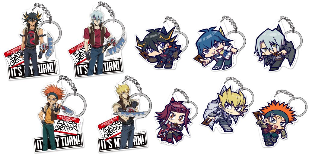 遊☆戯☆王5D's』描きおろしイラストを使用したアクリルキーホルダー