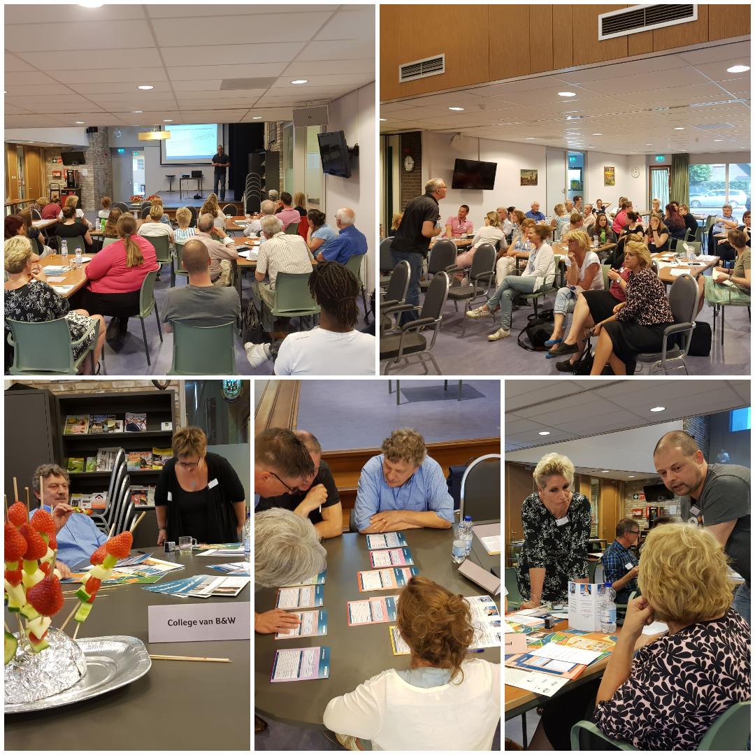 VTVIn2Action's tweet photo. Gisteren is in de gemeente Nuenen de VTVIn2Action game gespeeld. Georganiseerd ism de @GGDBZO. Meer dan 40 deelnemers van diverse lokale partijen creëerden samen een implementatieplan voor het jongerenbeleid in de fictieve gemeente Struinen. 
  @gemeentenuenen @rivm  @VTV2018 https://t.co/jKuJTF8rrv