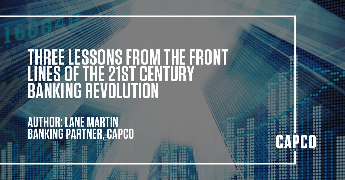Three lessons from the front lines of the 21st century #banking revolution. <a href="/Capco/">Capco</a>'s <a href="/LaneRMartin/">Lane Martin</a> shares his insights on direct #banks. okt.to/GSh2Z8 #DirectBanks