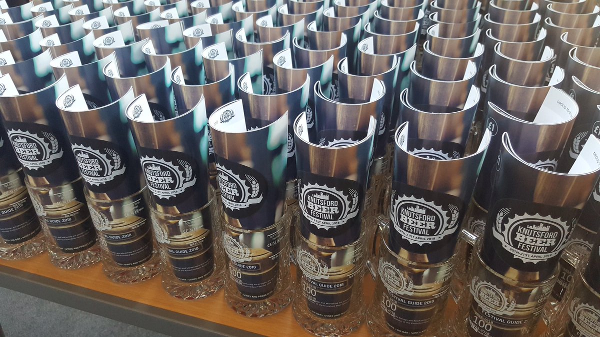 A sea of tankards and festival guides waiting for you tonight, we start at 7pm and go through to 11.30pm. Buy your tickets online or pay on the door, we even take card payments #Knutsford #BeerFestival #KBF2018