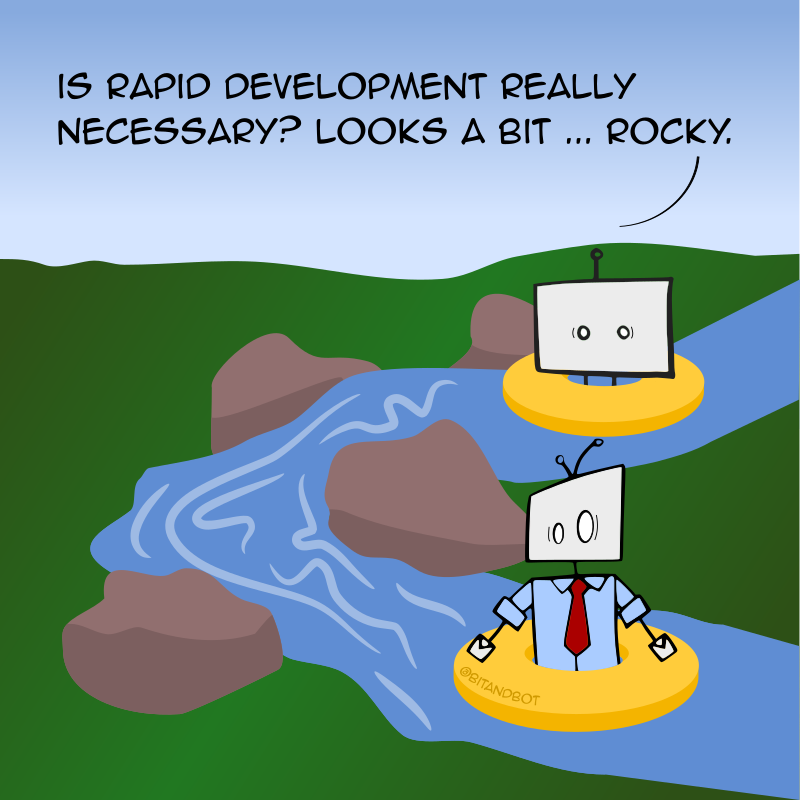 BitAndBot's tweet image. Sometimes you just have to go with the flow. #bitandbot #rapiddevelopment #coding #consulting