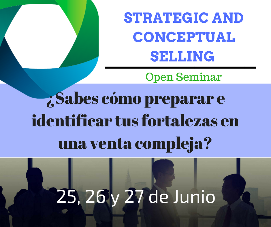 MillerHeimanEsp's tweet photo. Curso Abierto: "Strategic and Conceptual Selling" https://t.co/bbUdA6mFLG