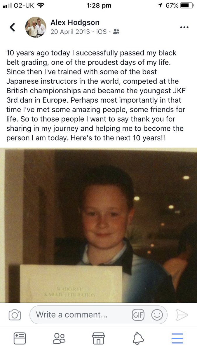 AlexJHodgson's tweet image. 15 years later, I’m a JKF Wadokai 5th Dan... still doesn’t feel real. But everything I said in the post is true 🥋🇯🇵 #karate #wado #wadokai #allbritainwadokai